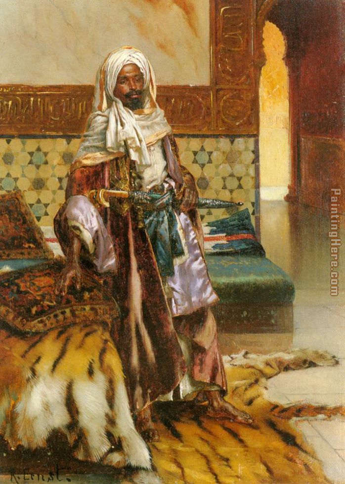 The Arab Prince painting - Rudolf Ernst The Arab Prince art painting